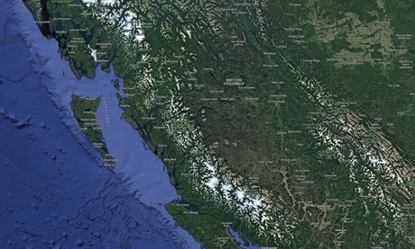 Map for Great Bear Rainforest Autumn - Canada Catamaran Cruise