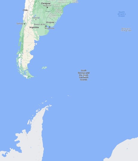 Map for Puerto Williams to Valparaiso - 25 Day Antarctica & Patagonia Luxury Expedition