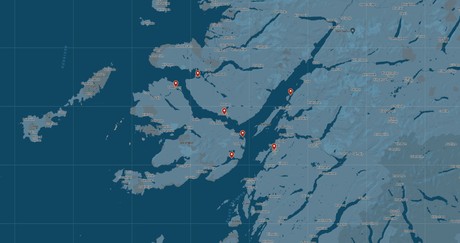 Map for The Sounds of Mull and Linnhe Wildlife Scottish Cruise